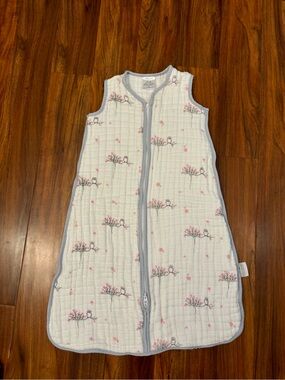 Aden+Anais For The Birds White Muslin 4 Layer Sleep Sack Sleep Bag